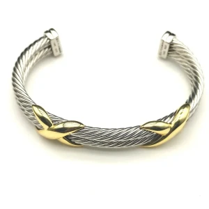 David Yurman 10mm Double X Cable Bracelet
