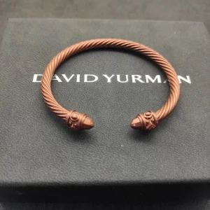 David Yurman 5mm Beige Colorful Enamel Cuff Bracelet, Fits Wrist Size 16cm - 20cm