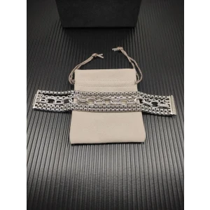 David Yurman Silver-Tone 29mm Multi-Row Chain Bracelet