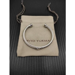 David Yurman 5mm Silver Single X Bracelet