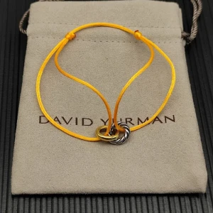 David Yurman Yellow Double Ring Nylon Cord Bracelet