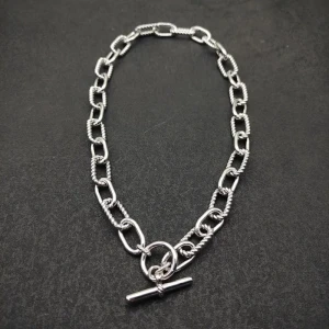 David Yurman 11mm Silver Twisted Cable Necklace, 48cm