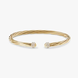 David Yurman Gold 4mm Helena Bracelet, Fits Wrist Sizes 16–20cm