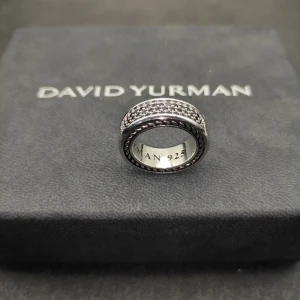 David Yurman 8.5mm Twisted Cable Full Pavé Black Diamond Ring