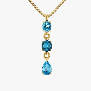 David Yurman Marbella Blue Diamond Necklace