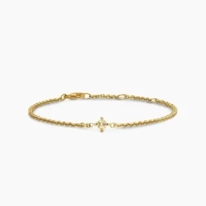 David Yurman 4mm Gold Single Stone Yellow Diamond Bracelet