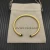 David Yurman 4mm Gold Deep Green Diamond Bangle Bracelet