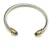 David Yurman 5mm Gold Cable Bracelet with Purple Diamonds