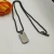David Yurman Black and Gold Pavé White Diamond Logo Necklace