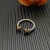 David Yurman 2.3mm Gold and Silver Renaissance Purple Diamond Pavé Ring