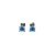 David Yurman 8mm Four-Prong Blue Diamond Stud Earrings