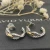David Yurman Cable Cross Gold and Silver Hoop Earrings