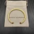 David Yurman 4mm Gold Red Diamond Bangle Bracelet