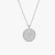 David Yurman Gold Diamond Initial I Disc Pendant Necklace