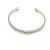 David Yurman 4mm Cable Cuff Bracelet with Single X Station Accent