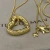 David Yurman Gold-Tone Heart Pendant Necklace