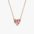 David Yurman 8mm Morganite Heart Diamond Pendant Necklace