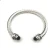 David Yurman 7mm Cable Bracelet with Rotating Black Diamond End Caps