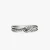 David Yurman Sterling Silver Pavé X Cross Cable Ring