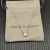 David Yurman Sterling Silver 8mm Four-Prong White Diamond Necklace Adjustable 42+3+3cm