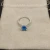 David Yurman 8mm Four-Prong Blue Diamond Ring
