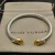 David Yurman 5mm Gold-Tone Head Sterling Silver Five-Row Pavé Bracelet Yellow Diamonds