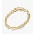 David Yurman Gold-Tone 7mm Diamond Hook Head Cuff Bracelet