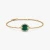 David Yurman Gold Pavé Malachite Round Charm Bracelet