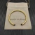 David Yurman 4mm Gold Black Diamond Bangle Bracelet