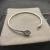 David Yurman 3mm Cable Classic Four-Point Diamond White Diamond Cuff Bracelet