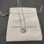 David Yurman 7mm Cable Twist Square White Diamond Pendant Necklace, 1.5mm Chain, Length 45cm + 5cm