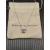 David Yurman Sterling Silver 8mm Four-Prong Purple Diamond Necklace Adjustable 42+3+3cm