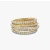 David Yurman Gold Pavé Diamond Interlocking Ring