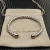 David Yurman 6mm Gold and Silver Black Diamond Cable Cuff Bracelet