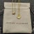 David Yurman Gold Diamond Initial V Disc Pendant Necklace