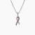 David Yurman Cable Twist Ribbon Pink Diamond Pendant Necklace, Pendant Size 24.4 x 6.7mm, 1.5mm Chain, Length 45cm + 5cm