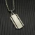 David Yurman Sterling Silver Streamlined Rectangular Tag Necklace