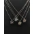 David Yurman 11mm Hexagonal Blue Crystal Pendant Necklace