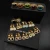 David Yurman Gold Green Pavé Square Cable Drop Earrings