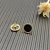 David Yurman 14mm Gold Black Onyx Diamond Circle Stud Earrings