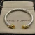 David Yurman 5mm Gold-Tone Head Sterling Silver Five-Row Pavé Bracelet Yellow Diamonds