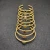 David Yurman Gold Tone 4mm Cable Square White Diamond Cuff Bracelet