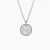David Yurman Gold Diamond Initial M Disc Pendant Necklace