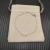 David Yurman 4mm Sterling Silver Single Stone White Diamond Bracelet