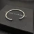 David Yurman 4mm Silver Round End Bracelet