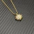 David Yurman Gold 19mm Sunflower Pendant Necklace