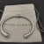 David Yurman 4mm Gold and Silver Single Bead Cuff Bracelet