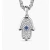 David Yurman White Gold-Tone Minions Blue Diamond Necklace