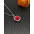 David Yurman 14mm Square Red Diamond Necklace