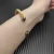David Yurman 6mm Gold Black Diamond Cable Cuff Bracelet